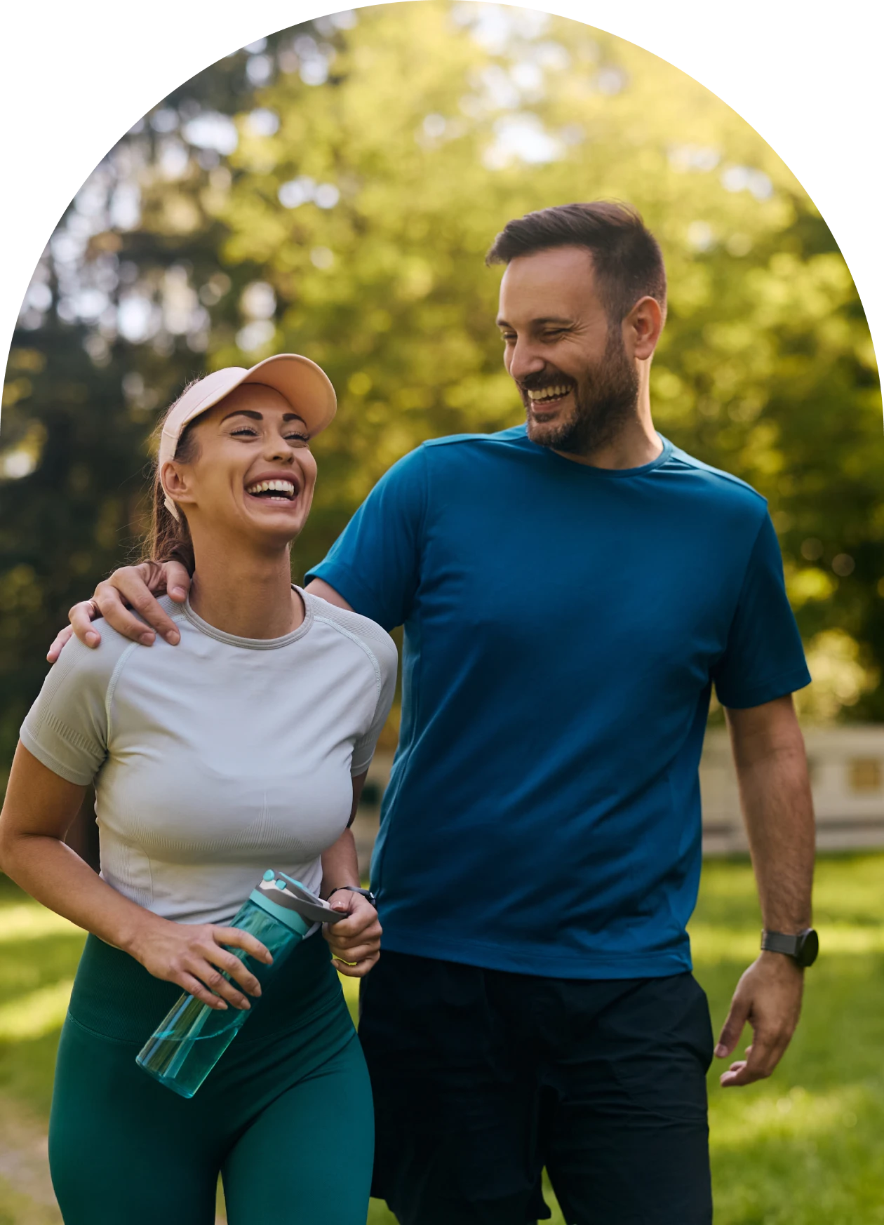 Friends enjoying a morning run