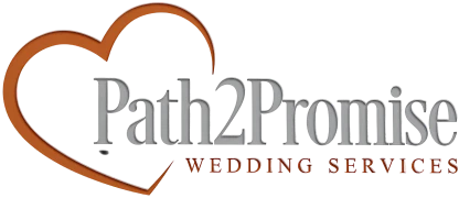 Wedding services logo with heart